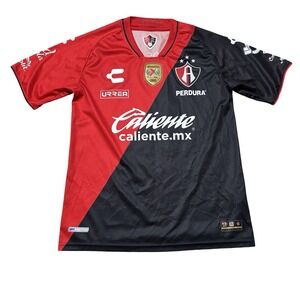 Charly Atlas FC 22-23 Home Short Sleeve Jersey - Red/Black - Medium -‎ 20 x 28